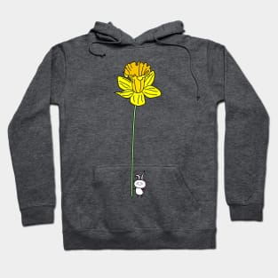 Cute rabbit and daffodil Hoodie